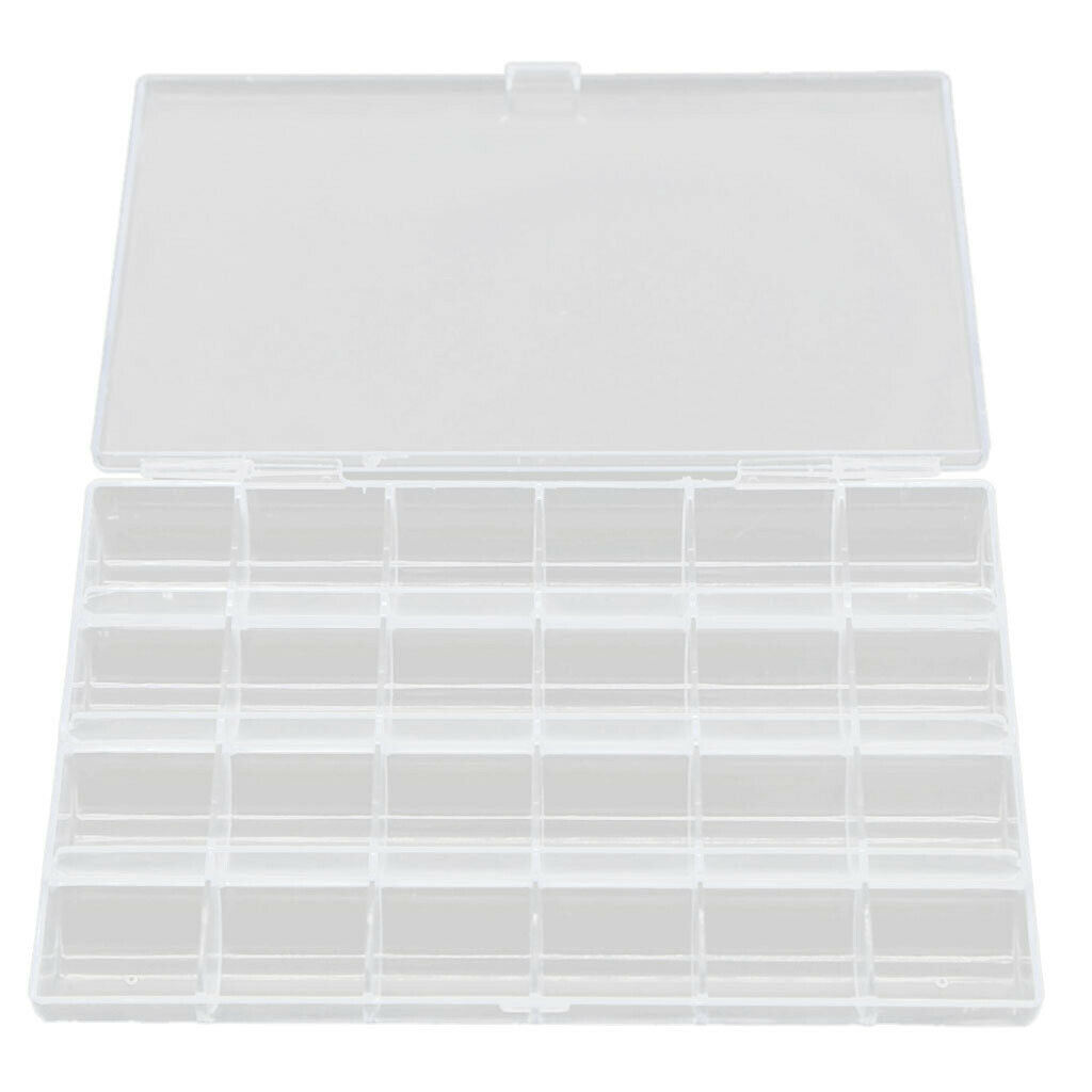 Empty Acrylic Case Storage Box Organizer for Ring Earrings Beads Trinkets