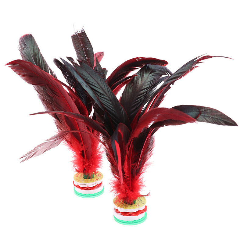 2PCS China Jianzi Colorful Fancy Feather Shuttlecock for Fitness Entertai.l8