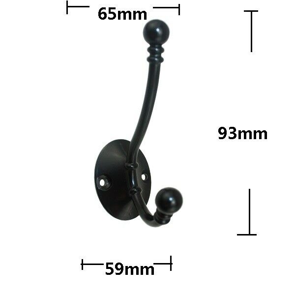 6Pcs Metal Coat Towel Clothes Hanger Hook Decorative Bath Home Wall Door #8