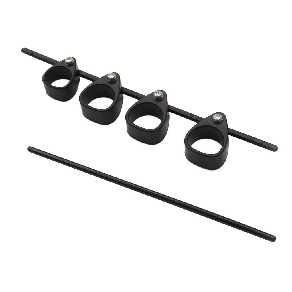 Plastic Finger Extensor Hand Trainer Black for Guitar Piano Player Training