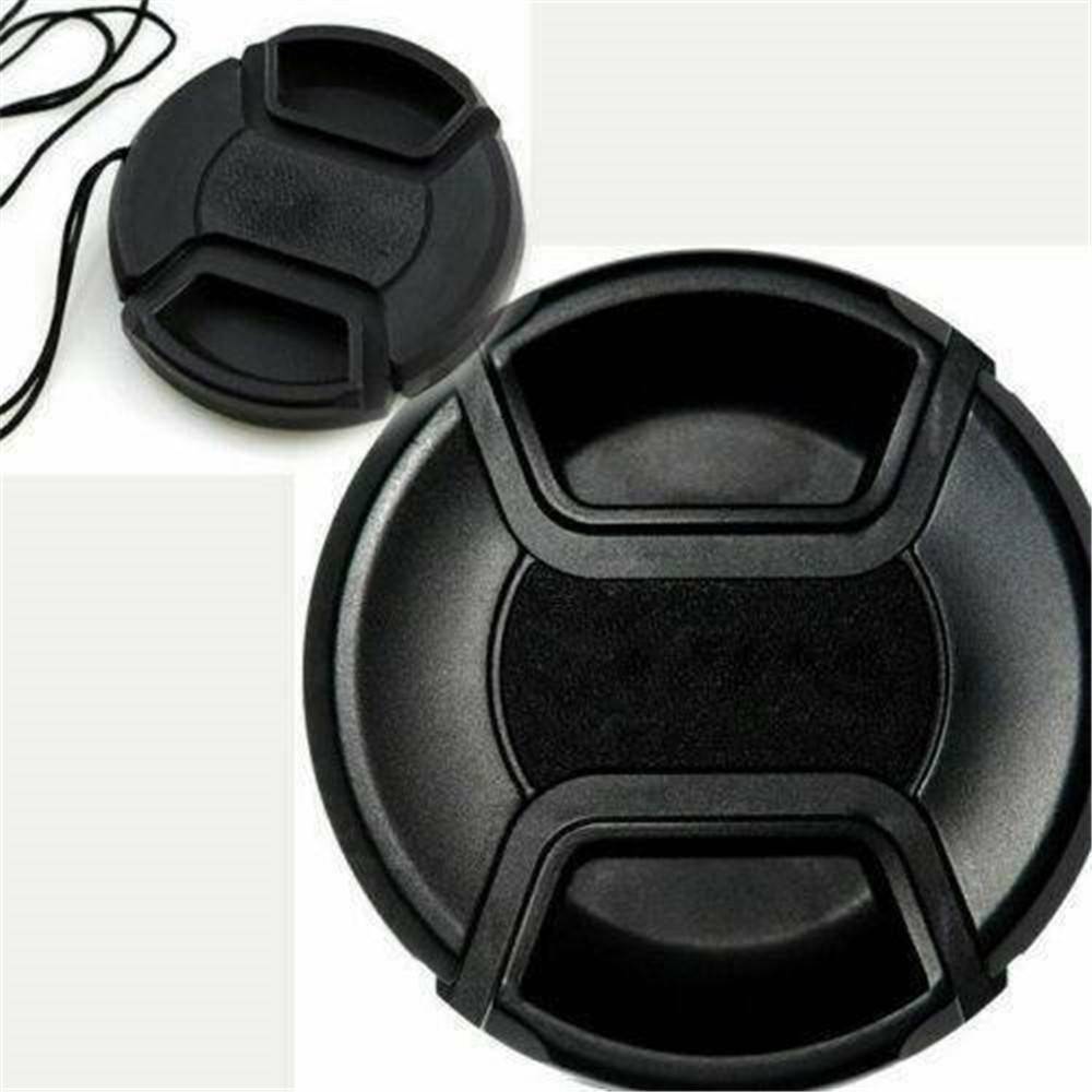 77mm Black Front Lens Cap Hood Cover Snap-on for Nikon Canon Tamron Tokina Sigma