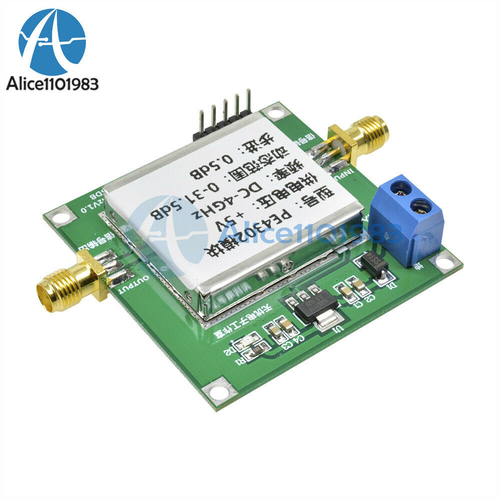 PE4302 Digital Programmable Step Attenuator Module DC 4GHZ 0-31.5DB 0.5dB RF