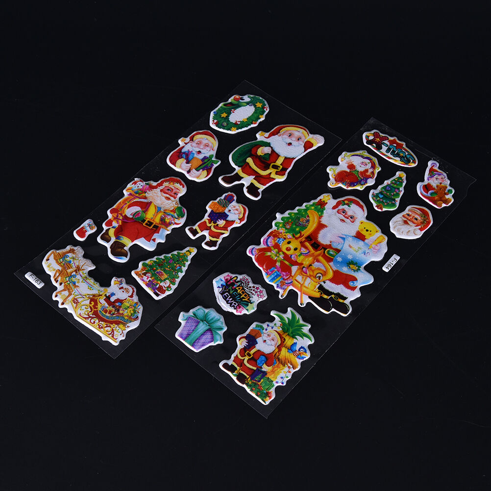 5 pcs Christmas Stickers for Kids Xmas Craft Gift Card-Making Home Decorat.l8