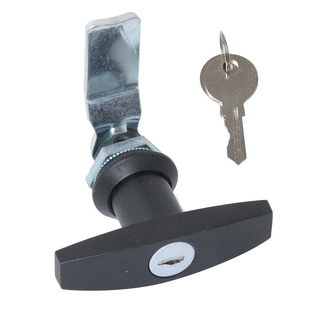 2pcs Keyed T-Handles Lock Locking Set for Boat Marine RV Door Gate
