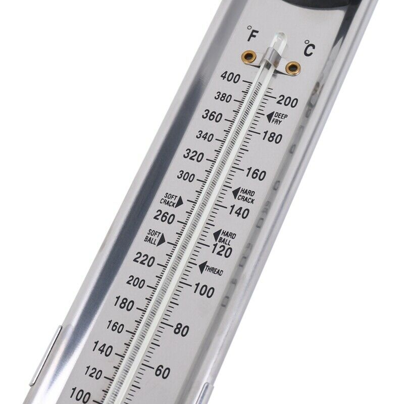 Candy/Jelly/Deep Fry Thermometer, Stainless Steel, with Pot Clip Attachment anH3
