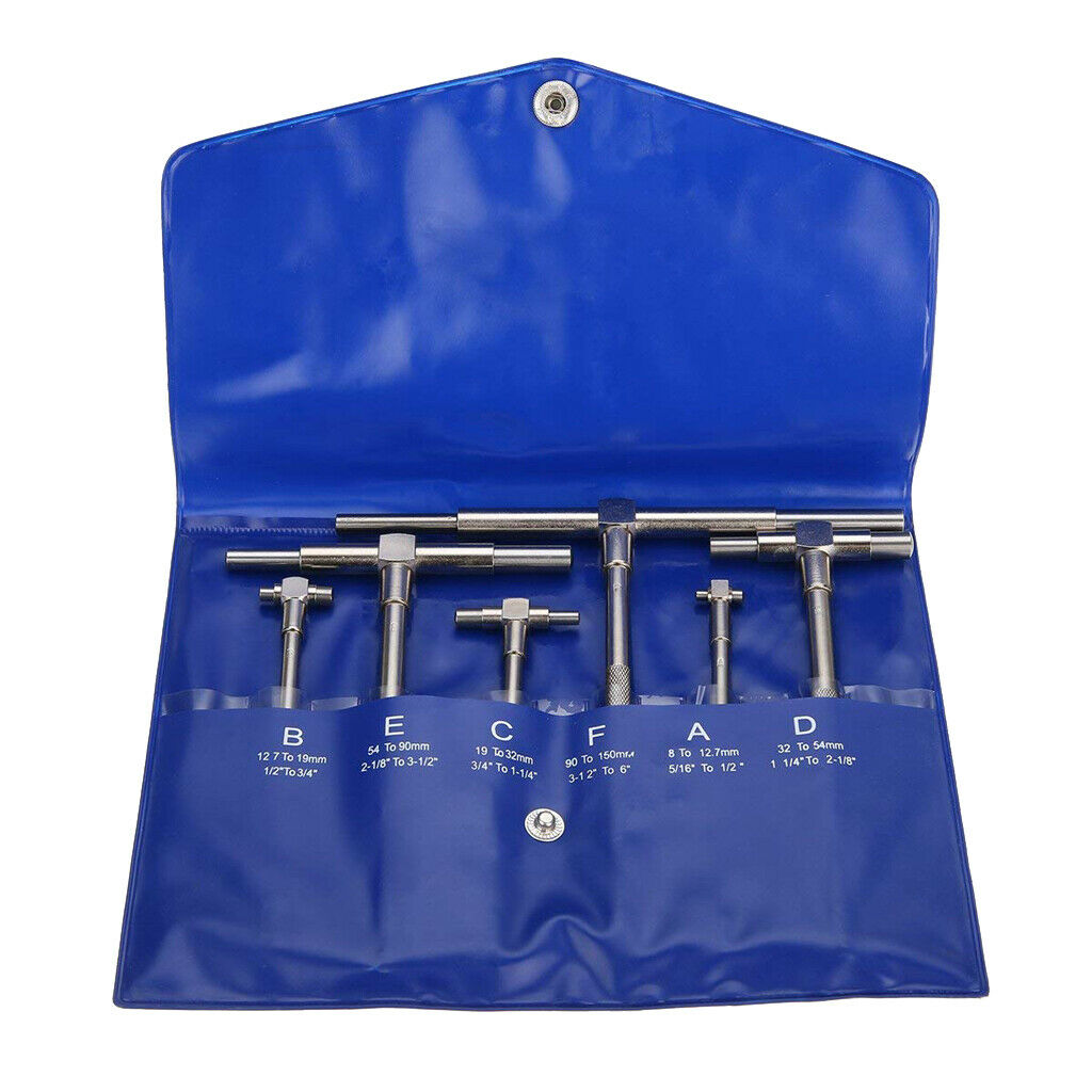 5/16" - 6" Telescoping Telescopic Gauge Set Machinist Bore Precision Kit