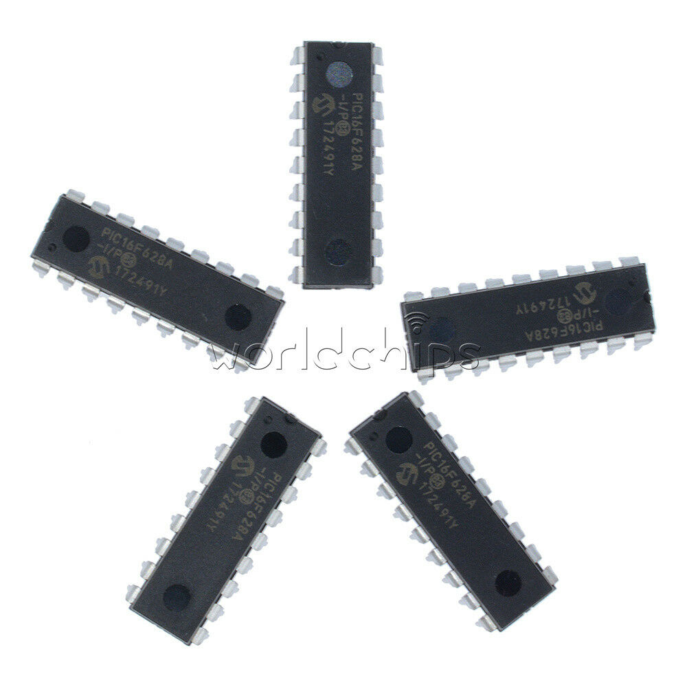 2PCS MCU IC MICROCHIP DIP-18 PIC16F628A-I/P PIC16F628A
