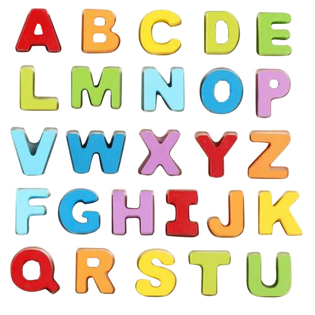 2pcs Kids Alphabet Capital Lowercase Letter Puzzle Jigsaws Chunky Blocks,