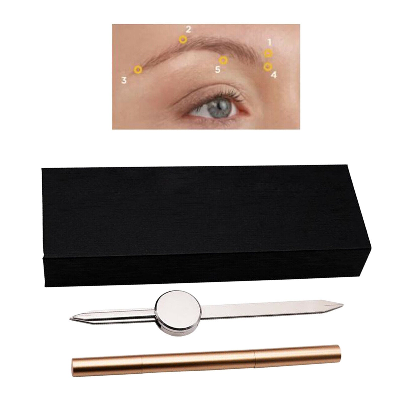 Brows  Microblading Kit Template for Symmetrical Eyebrows Accessories, Black