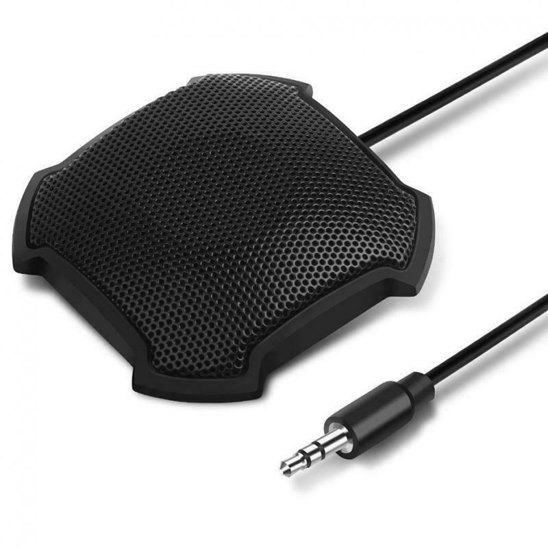 Conference 3.5mm Microphone, Omnidirectional Condenser PC Mic for Video