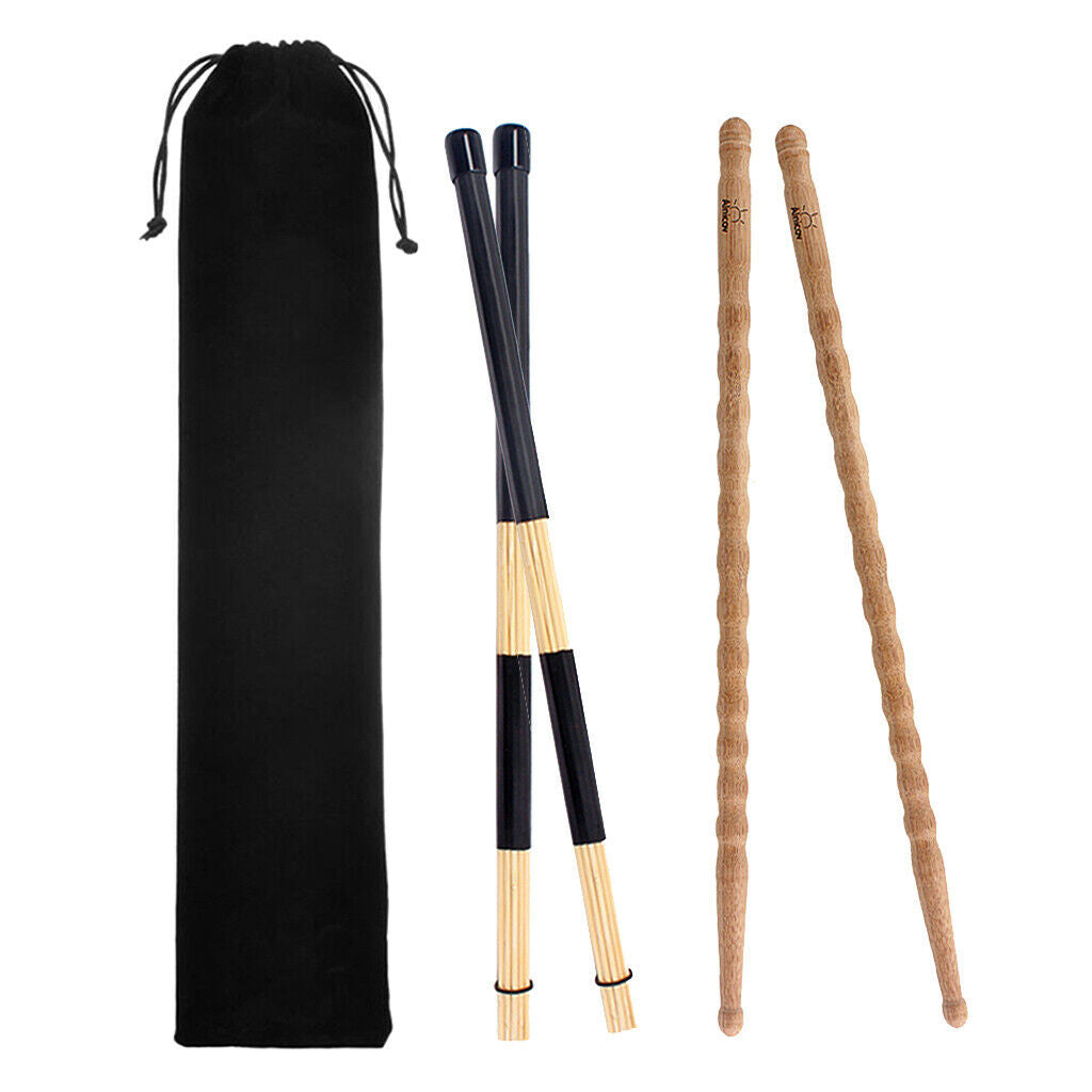 Pair Wood Drum Sticks Drumsticks Wood Tip Drumstick Student Drum Sticks Musical