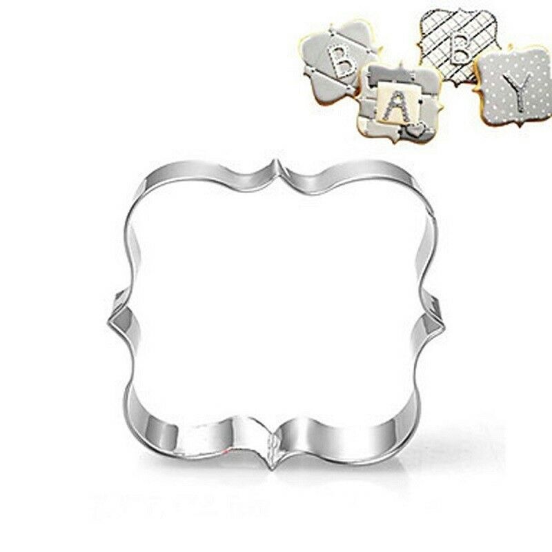 3PCS/set Stainless Steel Frame Biscuit Cookie Cutter Fondant Cake Mold Mould