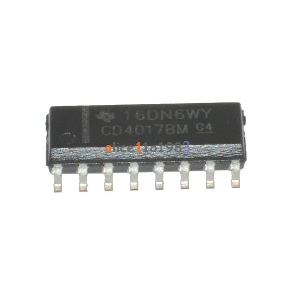 20PCS CD4017 4017 SOP-16 SMD COUNTERS/DIVIDER