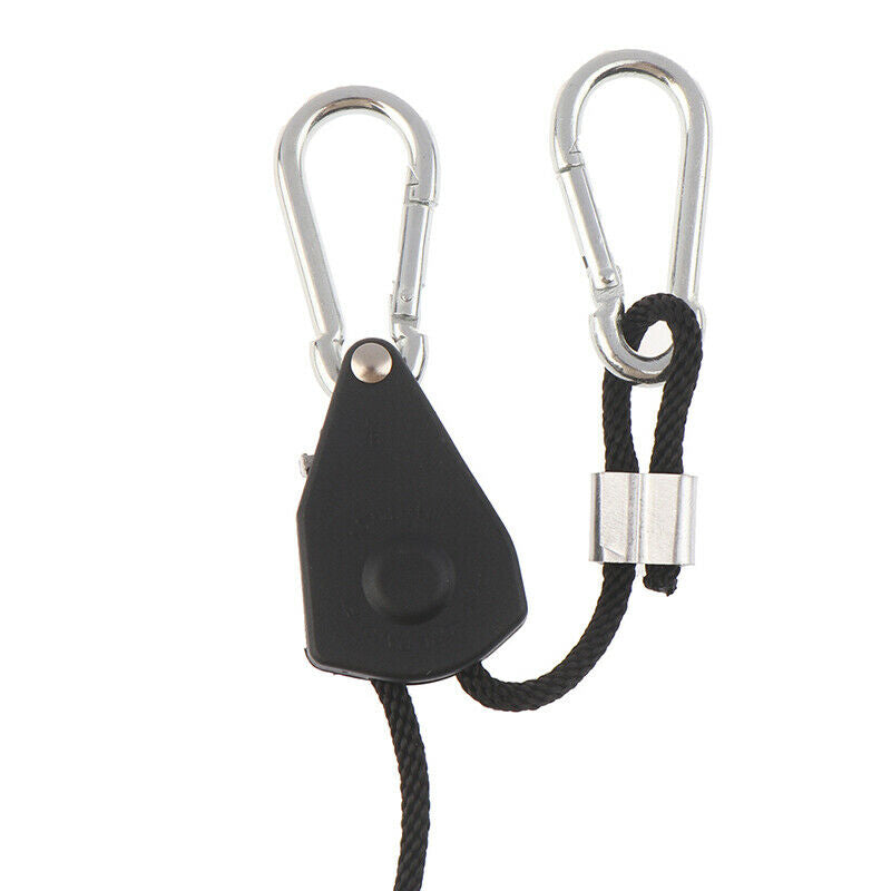 2Pcs 1/8" Adjustable Grow Light Ratchet Rope Hanger For Grow Light Fixtur.l8