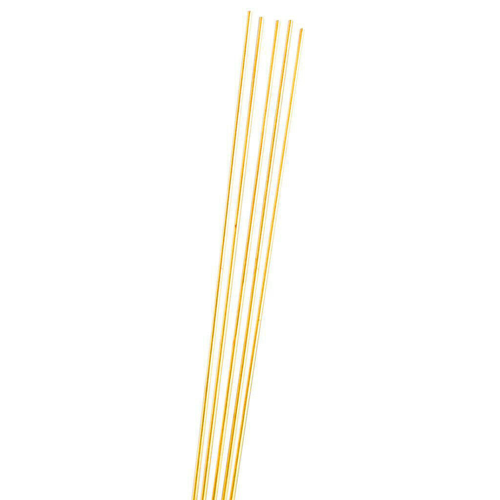 10 Pieces Straight Solid Round Metal Brass Rods Bar Stock Lot 300mmx1mm