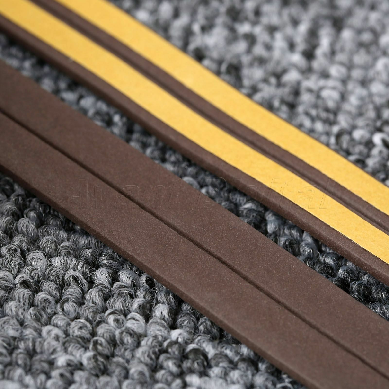 5M I-type Car Window Door Foam Draught Self Adhesive Excluder Rubber Seal Strip