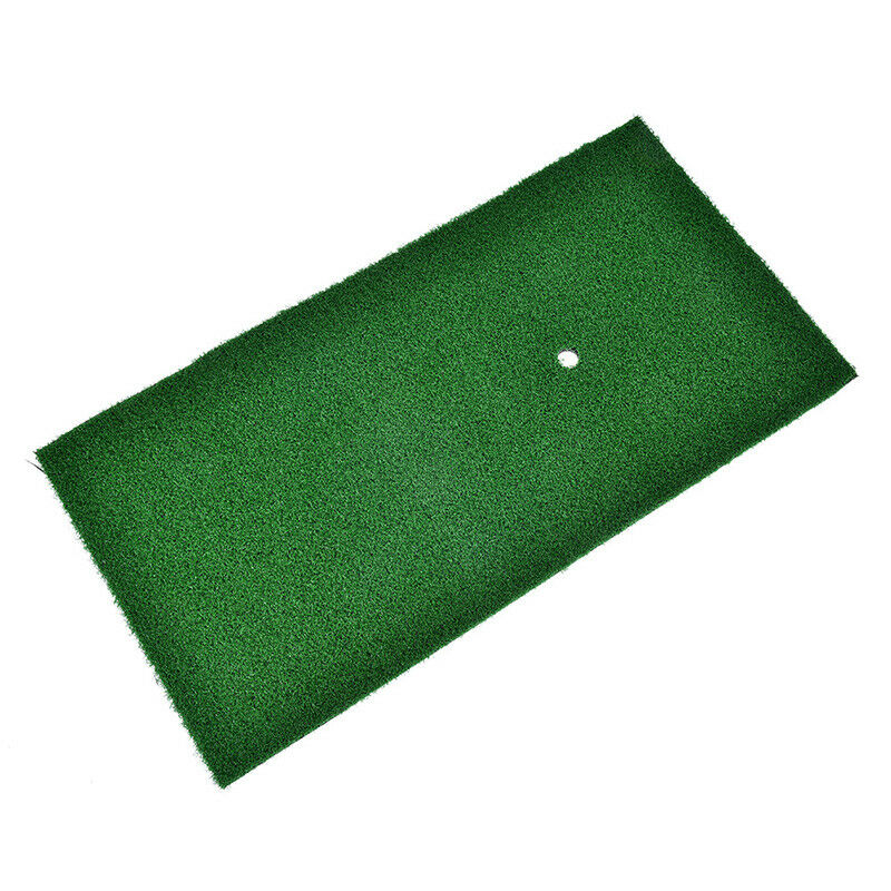pratical golf practice mat antiskid chipping driving range training aid turf  Qx
