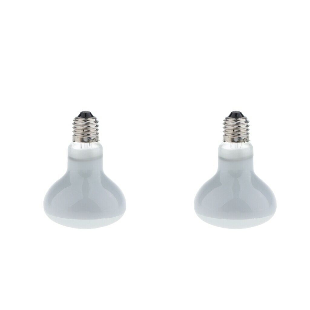 2x Reptile UVA Basking Spot Heat Light Spotlight For Pet Amphibians Turtle