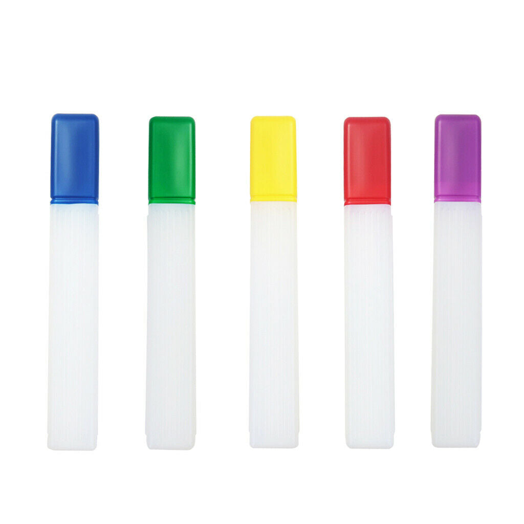 Prettyia 5x Plastic Clear Crochet Hook Needles Case Tube Bottle 41cm/16 Inch