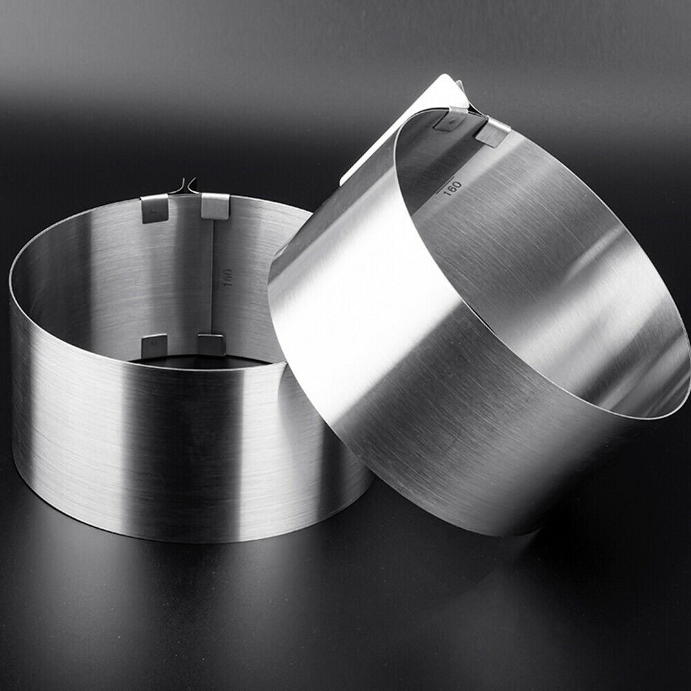 Adjustable Cake Ring Mold 6 to 12 Inch Stainless Steel Mousse Ring Pastry LIN
