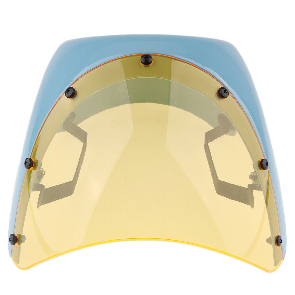 7" Motorbike ATV Front Headlight Fairing Screen Cover for Retro Cafe Racer Set