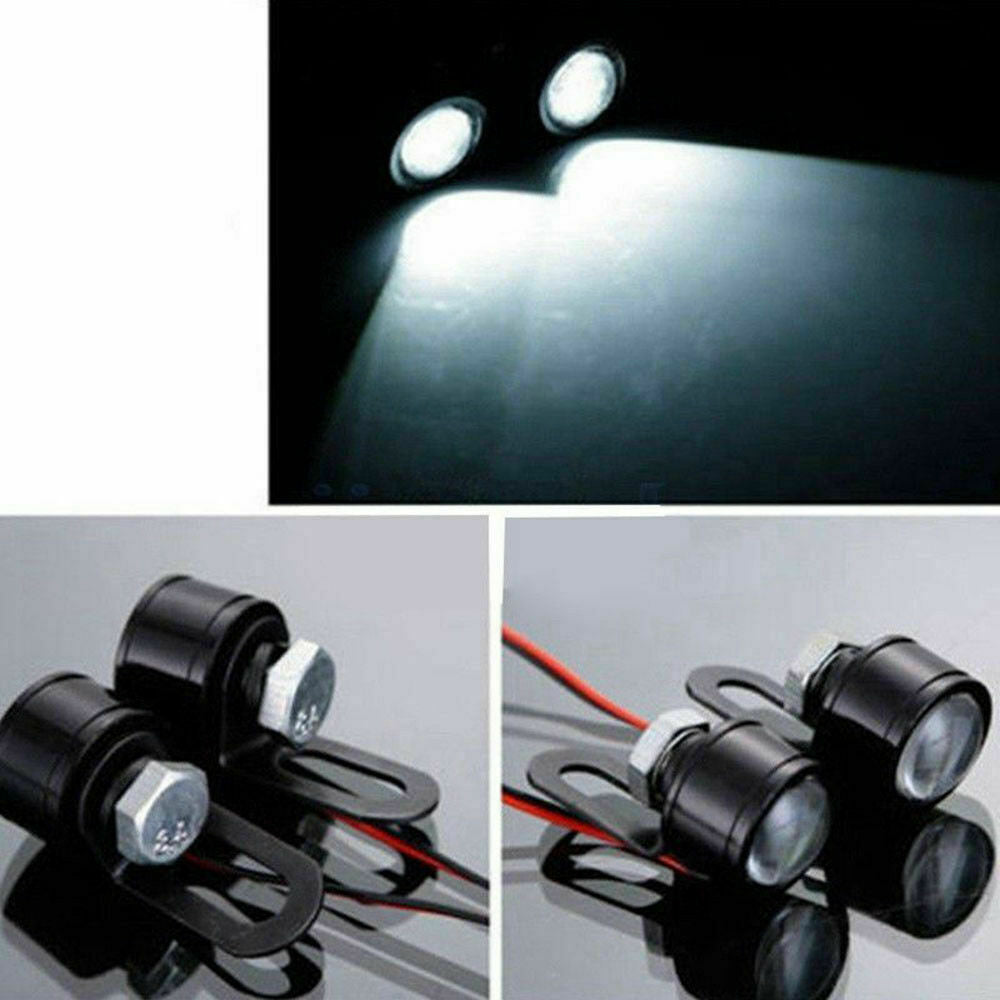 US - 2Pc Motorcycle Handlebar Spotlight Headlight Driving LED Light Lamp Set