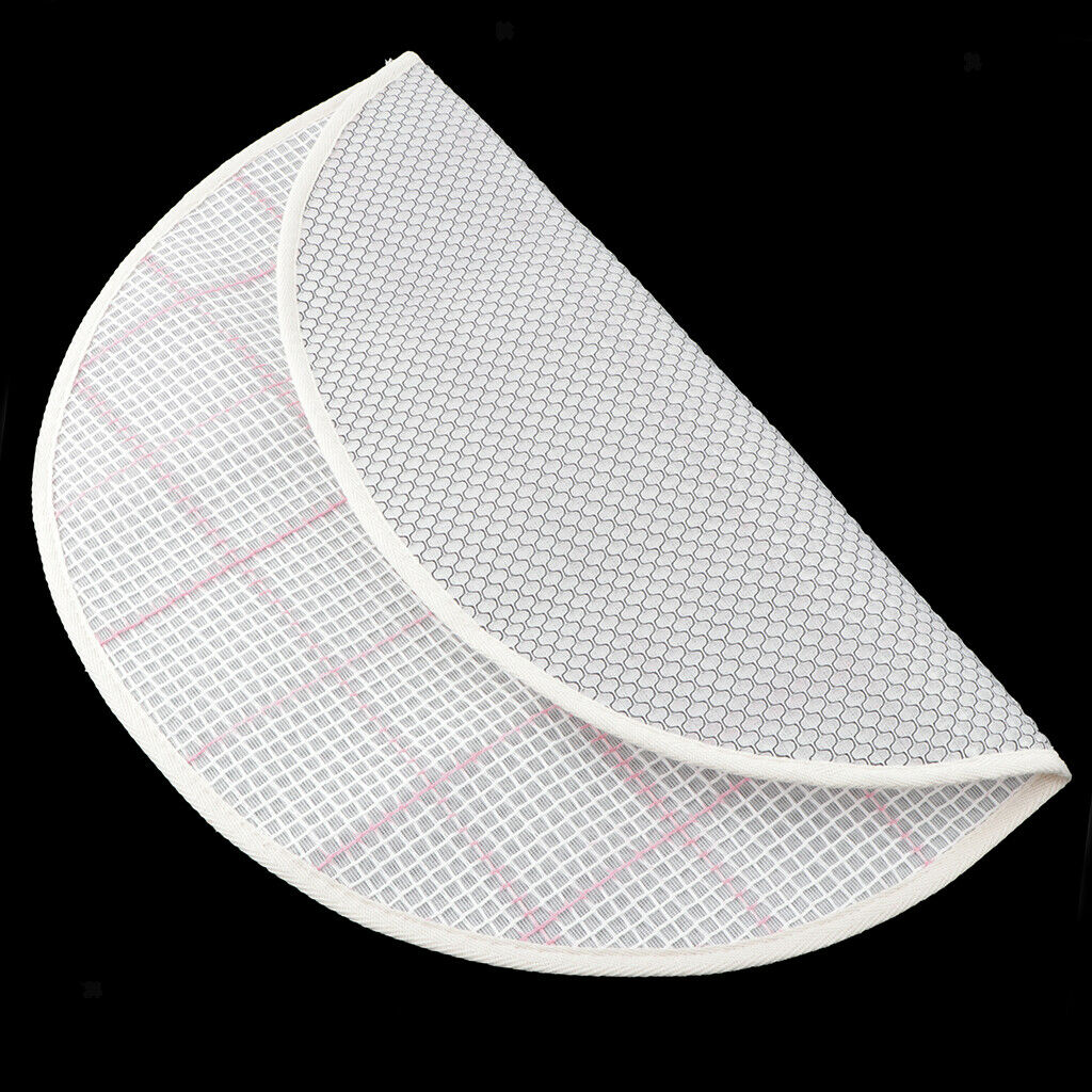 2x White Round Blank Latch Hook Rug Canvas Craft Home Orament 45cm/18in