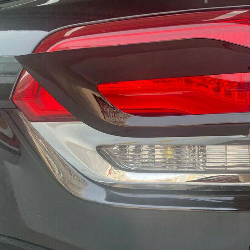 4x Gloss Black Tail Light Lamp Cover Trim Bezel Fits 2014-20 Jeep Grand Cherokee