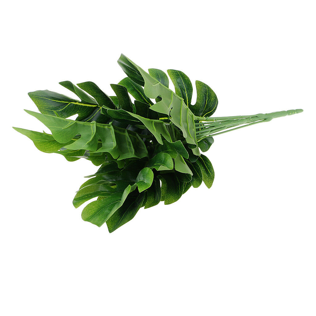 1 Bouquet 9 Fork Artificial Pot Culture Plant Simulation Leaves Plants Art