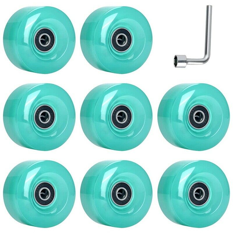 8Pcs 58mmx32mm,82A Outdoor/Indoor Quad Roller Skate Wheels,PU Wheels ReplaceZ8L6