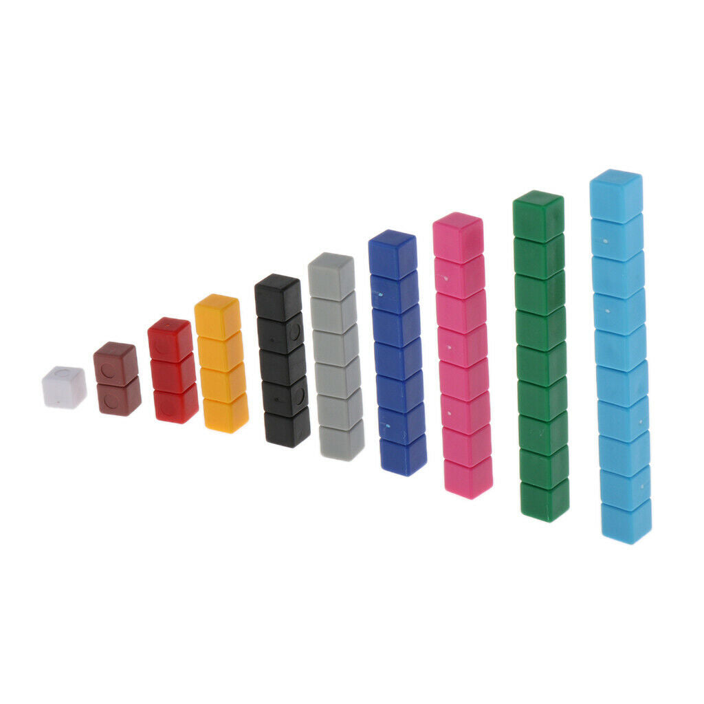 Lots 1 Early Mathematical Cognitive Numeral Colored Building Cute Kids Baby