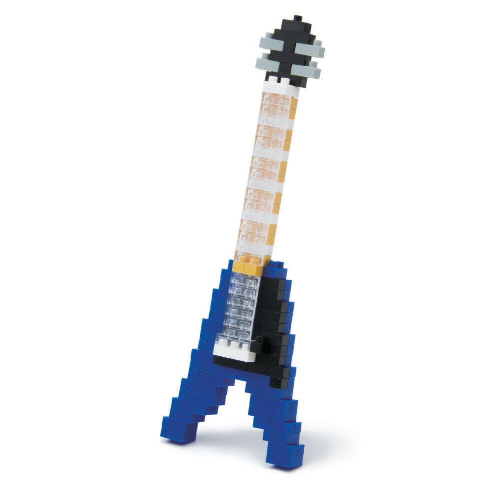 NBC095 Nanoblock Blue Electric Guitar [Mini Collection Series] 130pcs Age 12+