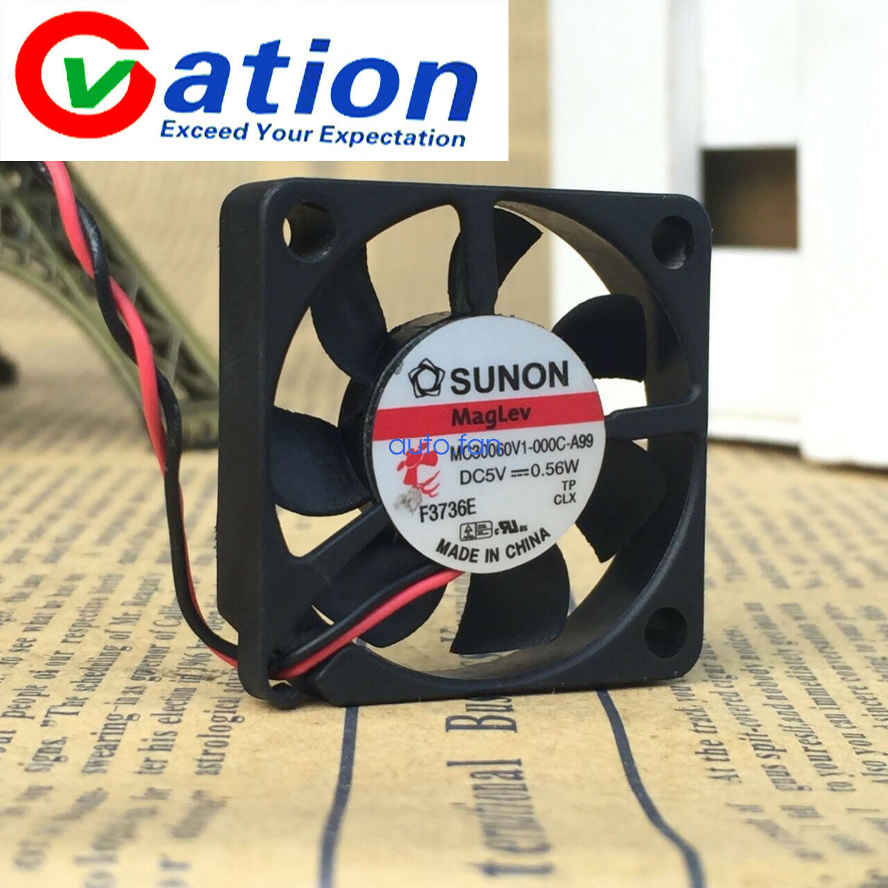 For 1pc SUNON MC30060V1-000C-A99 fan 5V 0.56W 2pin 30mm