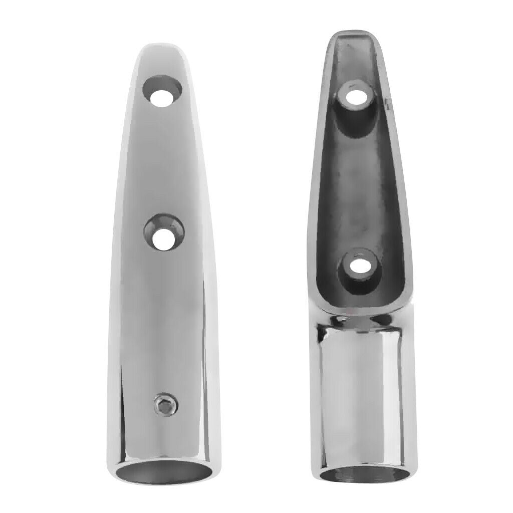 2pcs/set 22mm 316 Stainless Steel Boat Hand Rail End Rail Fittings