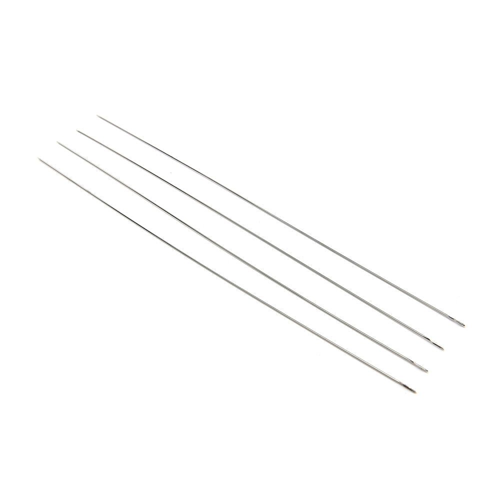 30 pcs stainless steel Big Eye Beading Needles Easy Thread 120x0.6mm Fin.l8