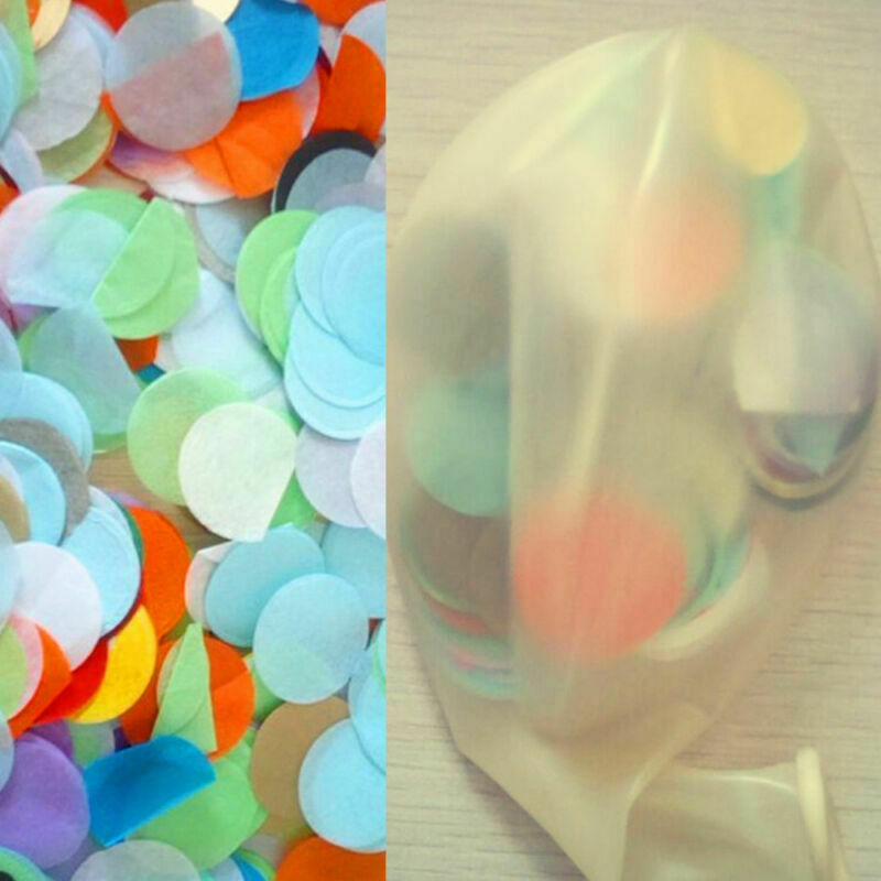 1000Pcs Tissue Paper Confetti  for Wedding Balloons Tossing Throw RAINBOW Circle