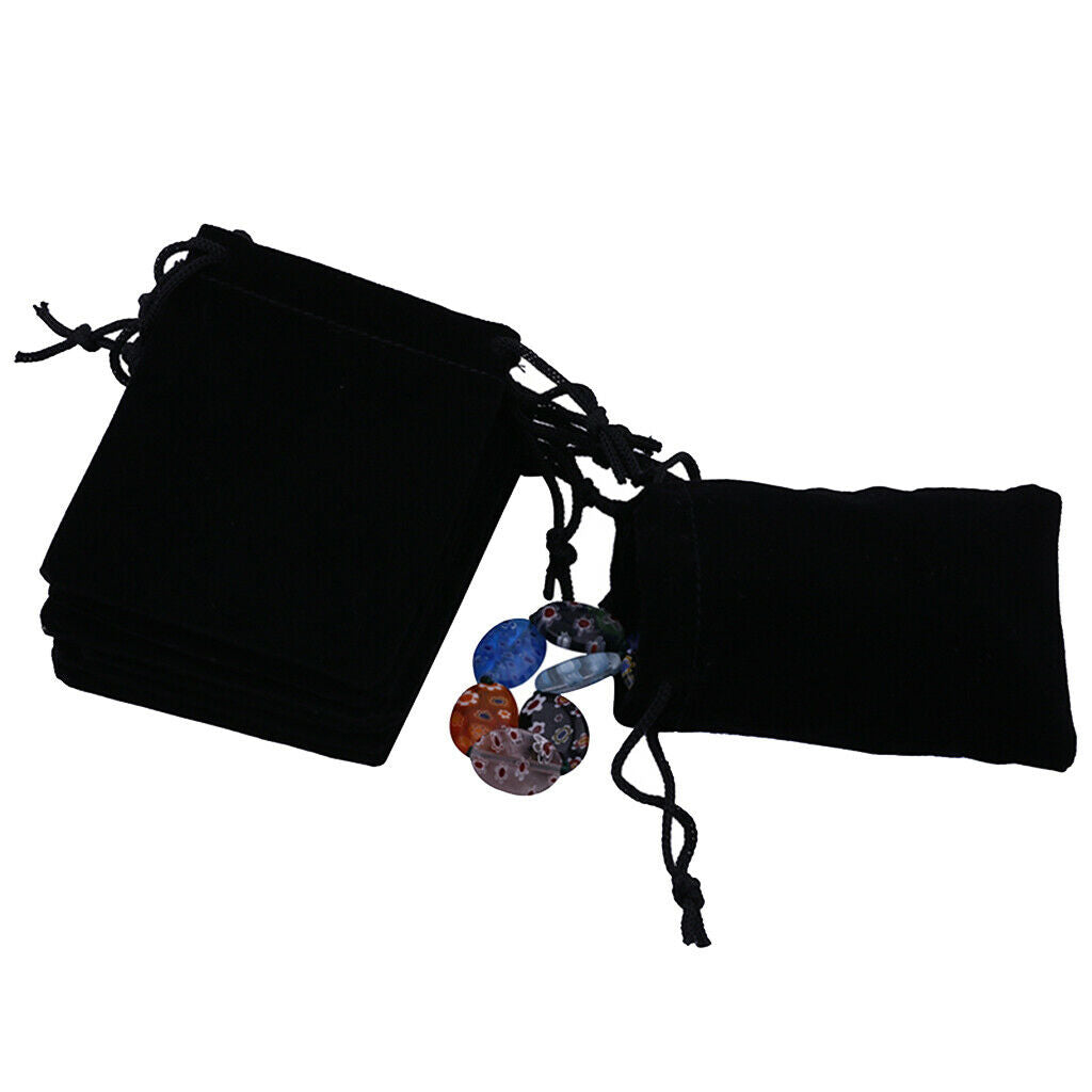 100 Pieces Velvet Drawstring Pouch Gift Bag Wedding Favor Jewelry Pouch