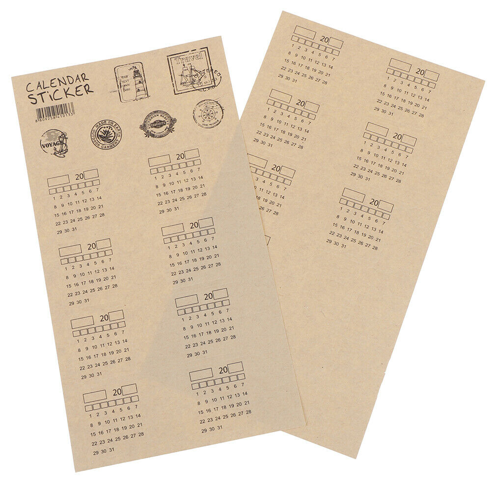 Monthly Calendar Index Stickers Lable Marker Note for Planner Appointment rDS Qx
