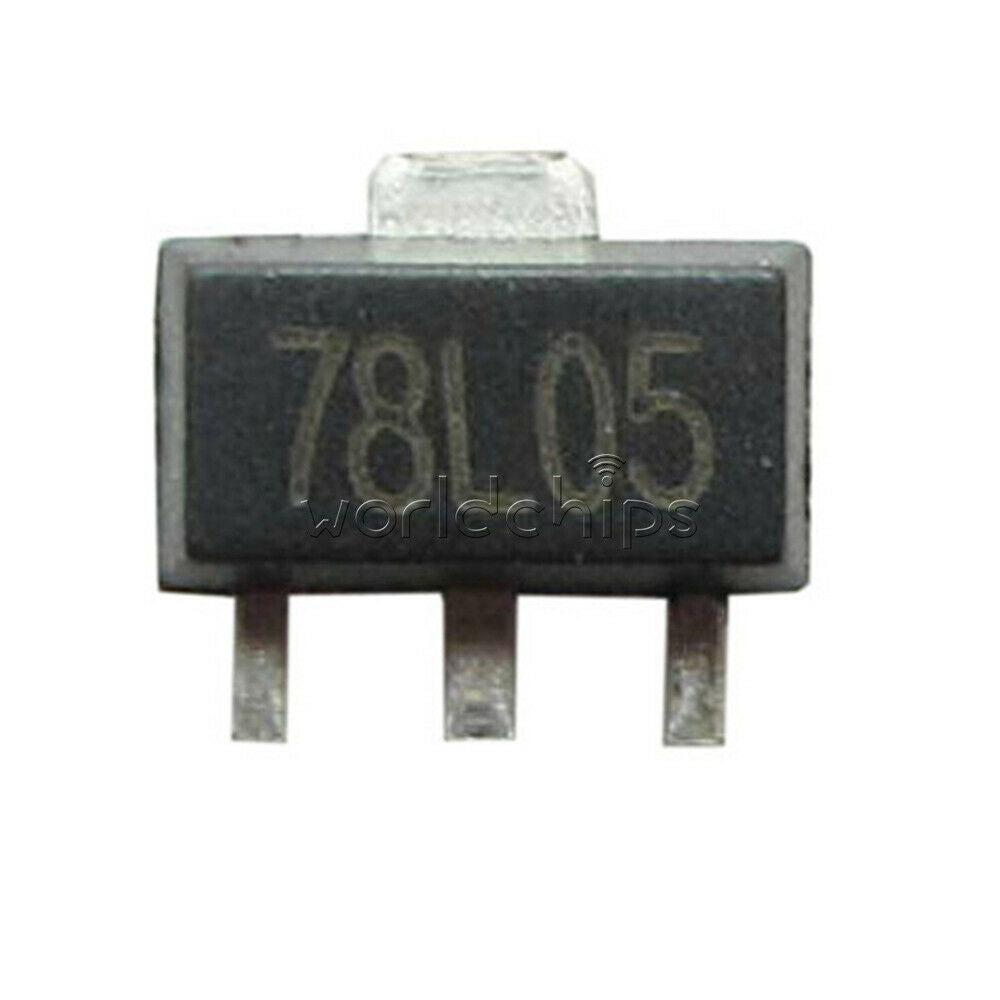 20PCS 78L05 L78L05 7805 Voltage Regulator 5V 100mA SOT-89 SMD
