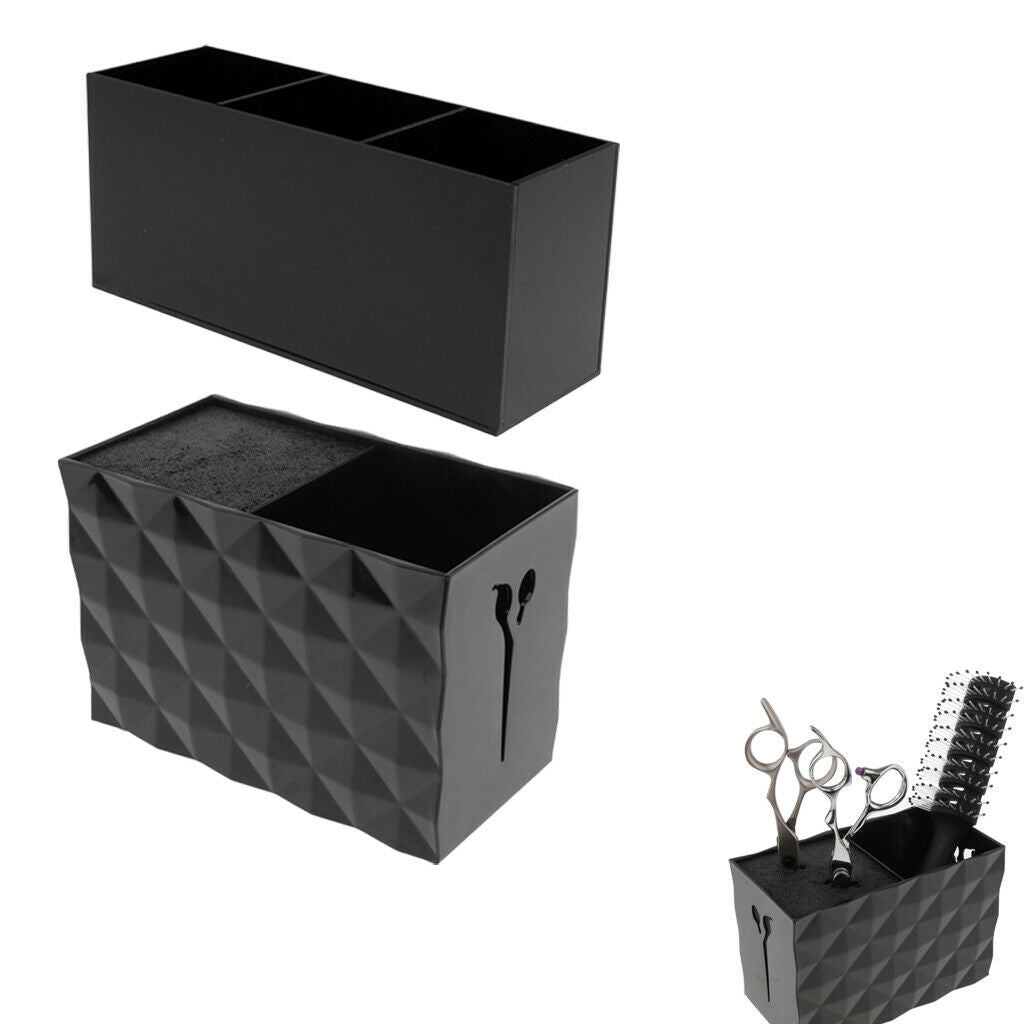 Set of 2, Multi-Use Salon Scissors Tools Stand Rack Brushes Display Holder