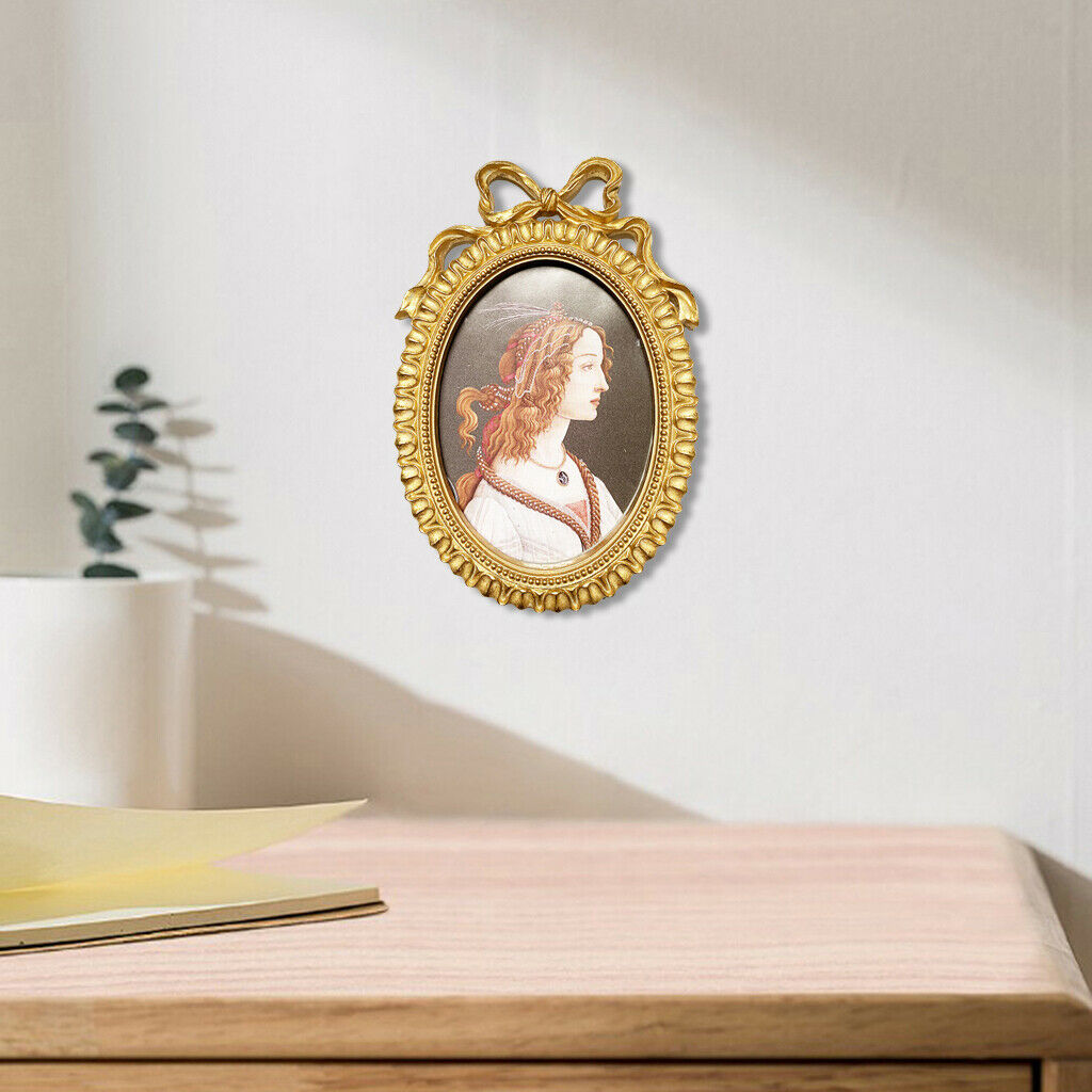 Picture Frame Baroque Desktop Photo Holder Bedroom Wall Hanging Home Decor