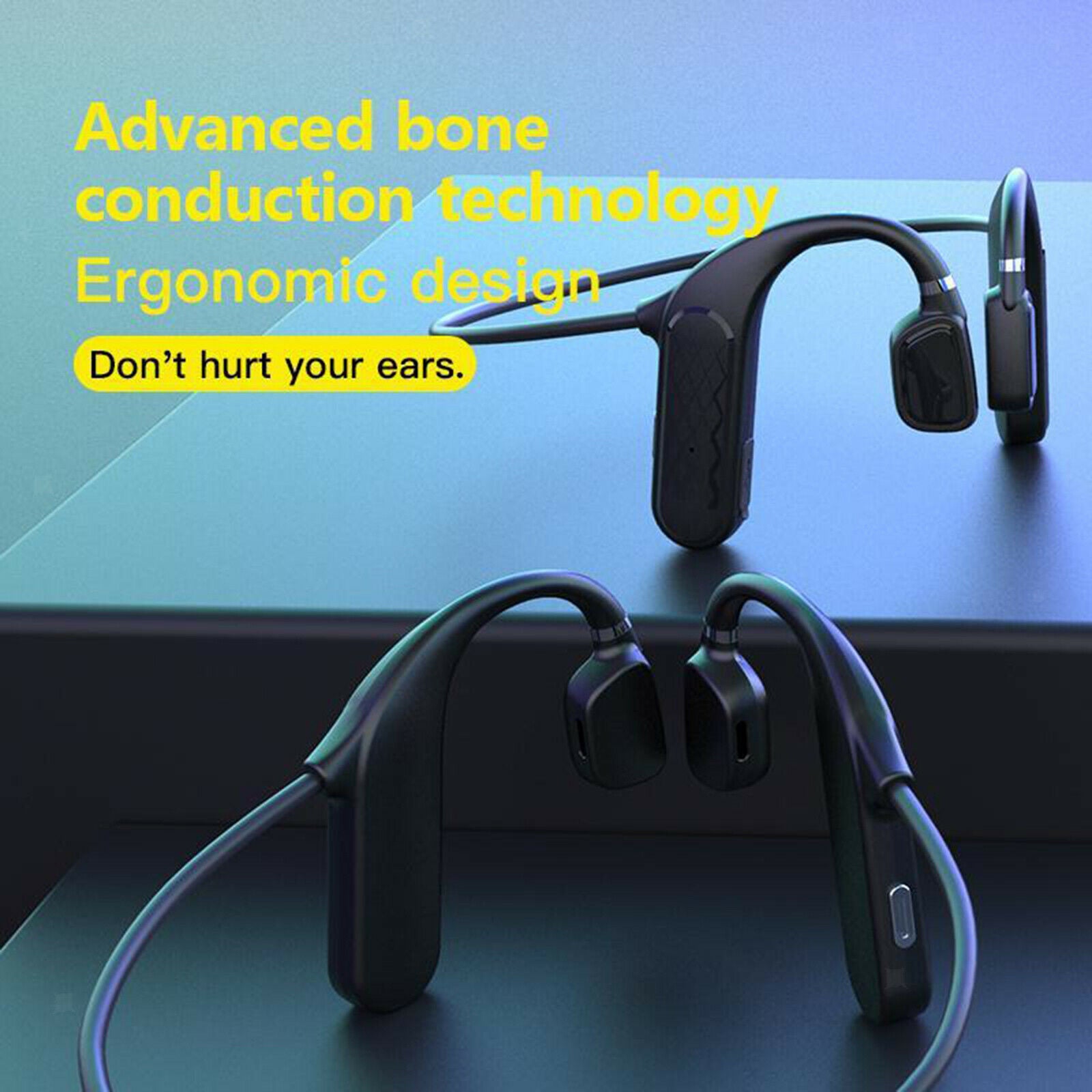 Air Conduction Headphones Bluetooth V5.1 Sport Open Head Wireless Headsets