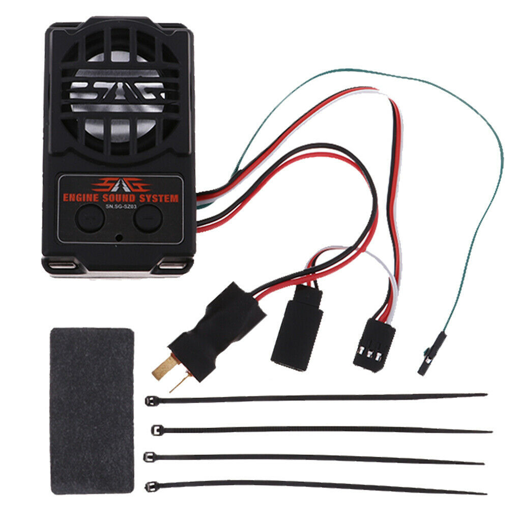 Real Engine Sound Simulator with Speaker for 1:10 RC Car Truck Replacement