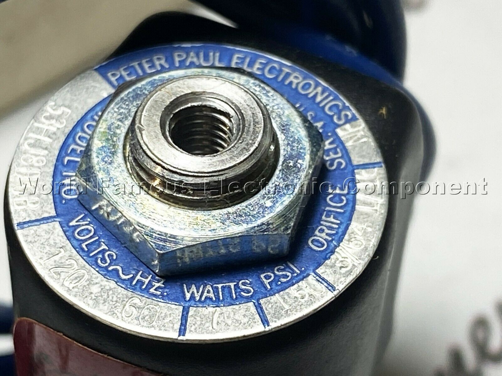 1pcs - PETER PAUL 53HJ8DGB-NF 120V 60HZ 7W PSI-150 SOLENOID VALVE NOS