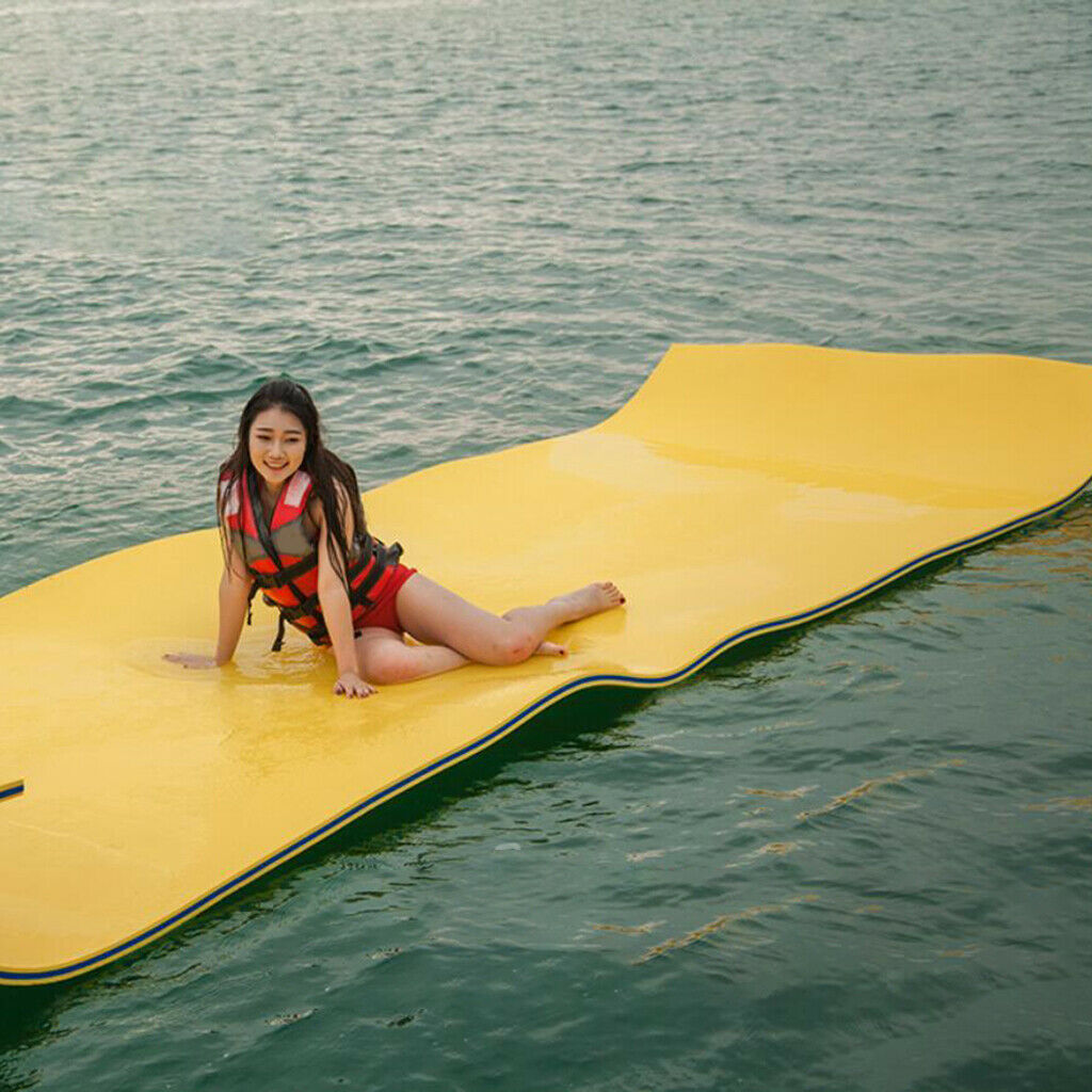 Unsinkable Pool Water Float Mat Pad Single Person Kids Adults Mattress Cushions