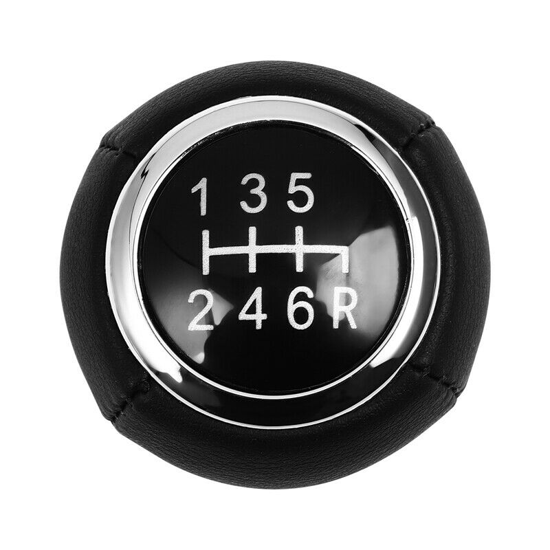 1X(Car-Styling 6 Speed Leather Gear Stick Shift Knob for Subaru Impreza WRX 6X8)
