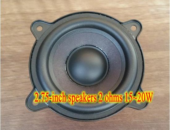 2pcs 2.75"inch 2Ω 15~20W Speaker HiFi Audio Loudspeaker Parts