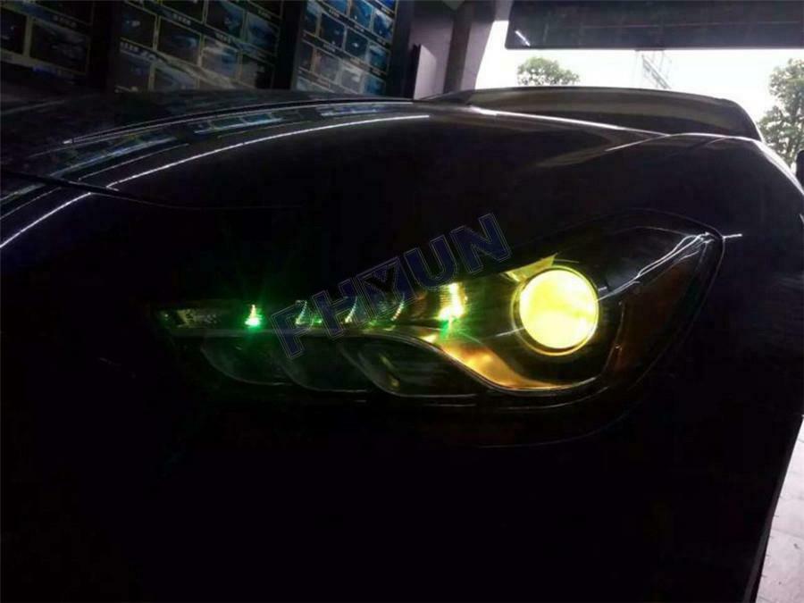 2x 12V RGB LED Car Devil Eye Lamp Projector Headlamp 20CM Angles Eye App Control