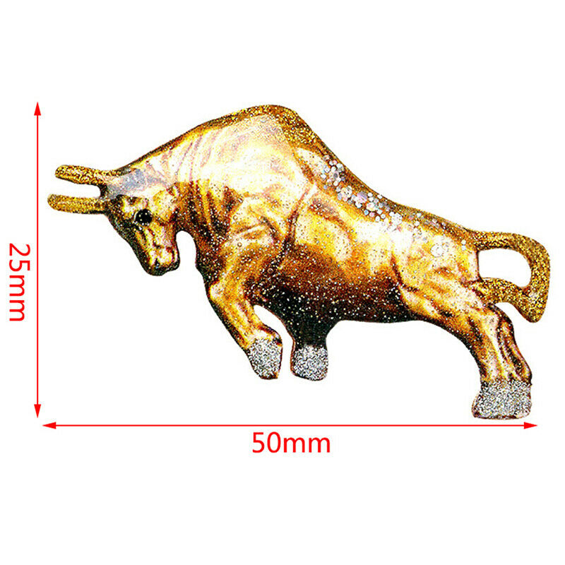 Ox Bull Brooch Animal Pin Brooches Women And Men Jewelry Rhinestone Cattle P Qx