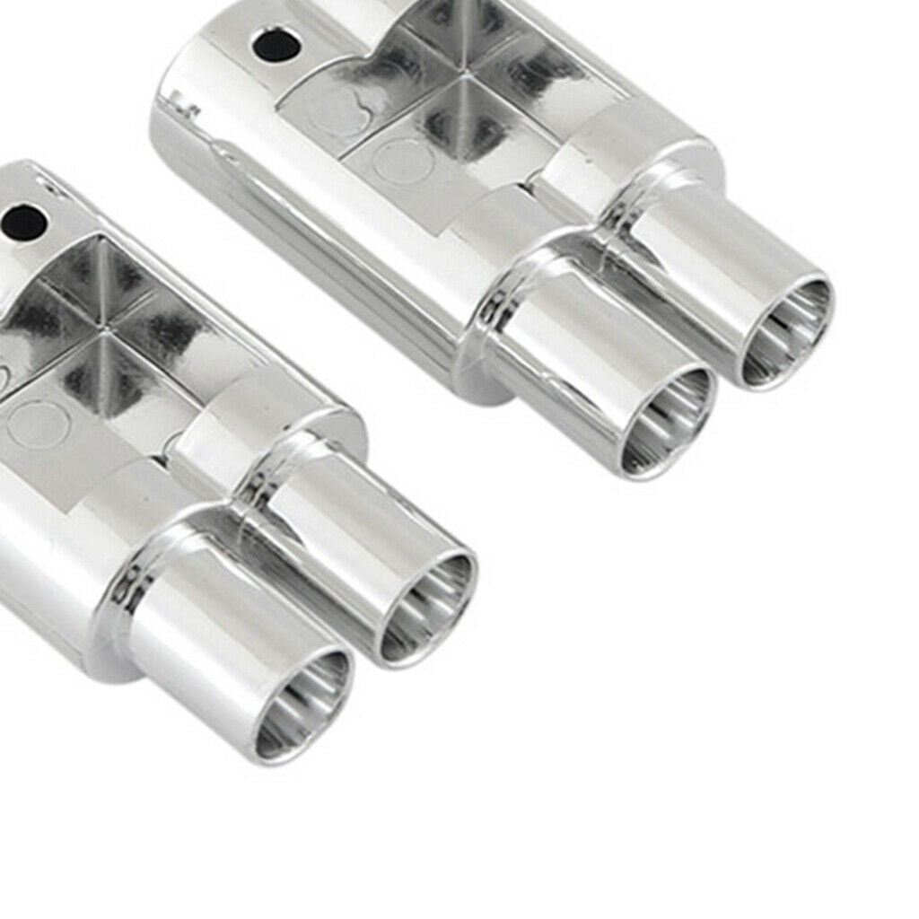 2Pcs 1/10 RC Racing Drifts Car Accessories Double Exhaust Pipes Accessories